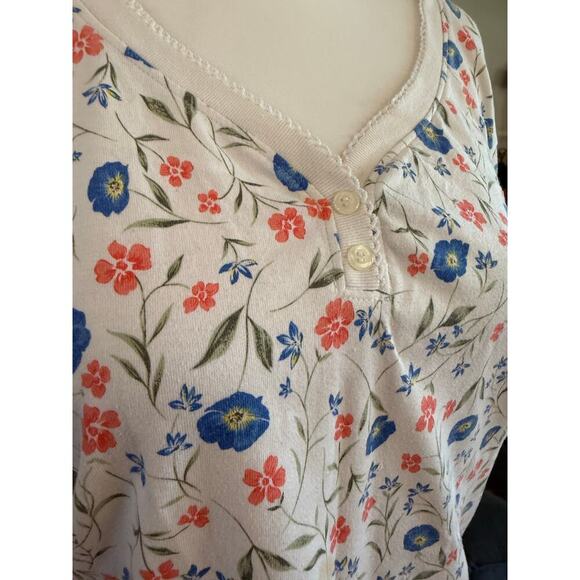 bobbie brooks woman short sleeve v neck floral womens plus size 26 - Picture 4 of 4